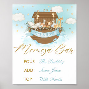 Póster Rótulo de tabletop decorador de bar Momosa, el arc