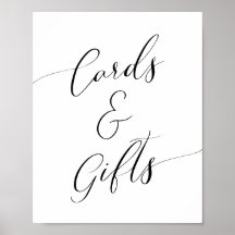 Rótulo de tarjetas Baby Shower caligráficas y rega