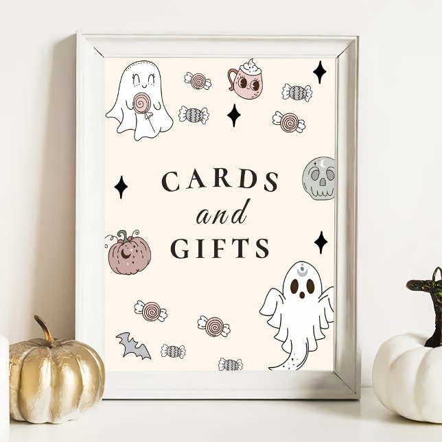 Póster Rótulo de tarjetas Baby Shower y regalos de Hallow (Subido por el creador)