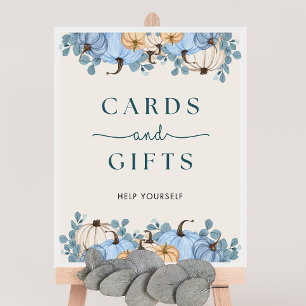 Póster Rótulo de tarjetas Baby Shower y regalos para cala