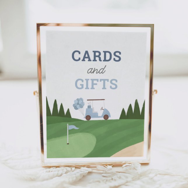 Póster Rótulo de Tarjetas de Fiesta de Cumpleaños de Golf (Subido por el creador)