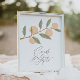 Póster Rótulo de Tarjetas de Fiesta de Cumpleaños de Peac