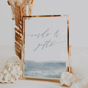 Póster Rótulo de tarjetas de matrimonio y regalos de colo