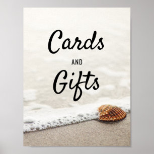 Póster Rótulo de tarjetas de matrimonio y regalos para ol