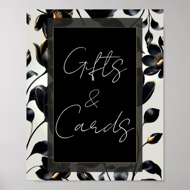 Póster Rótulo de tarjetas de regalo de regalo de Boda de  (Frente)