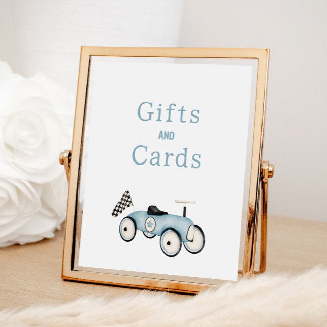Póster Rótulo de tarjetas de regalo para autos de carrera (Subido por el creador)