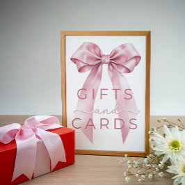 Póster Rótulo de tarjetas y regalos de Baby Shower de Coq