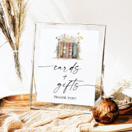 Póster Rótulo de tarjetas y regalos de Baby Shower para e