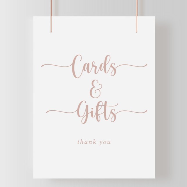 Póster Rótulo de tarjetas y regalos de caligrafía de oro  (Subido por el creador)