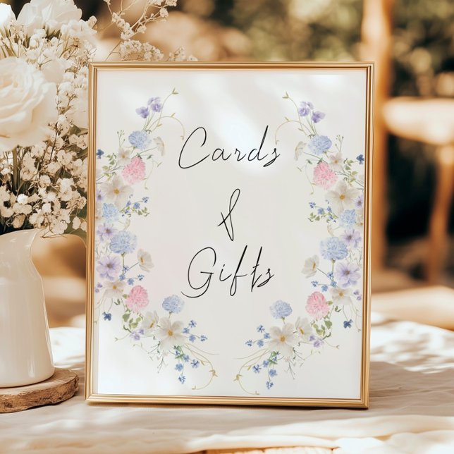 Póster Rótulo de tarjetas y regalos de flores silvestres  (Subido por el creador)