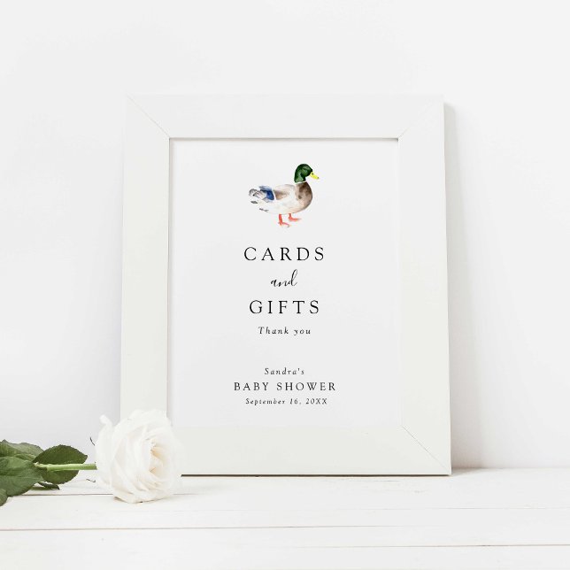 Póster Rótulo de tarjetas y regalos elegantes de Baby Sho (Subido por el creador)