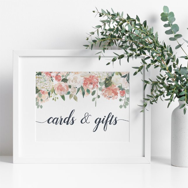 Póster Rótulo de tarjetas y regalos florales de verano (Subido por el creador)