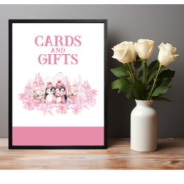 Póster Rótulo de Tarjetas y Regalos Onederland de inviern