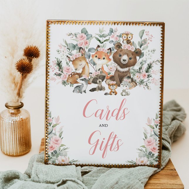 Póster Rótulo de tarjetas y regalos para animales de bosq (Subido por el creador)