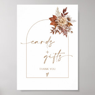 Póster Rótulo de tarjetas y regalos para el Arco de Terra