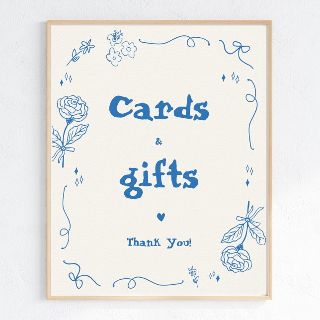 Póster Rótulo de Tarjetas y Regalos para la Mano dibujada (Subido por el creador)