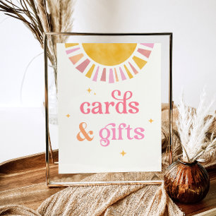 Póster Rótulo de Tarjetas y Regalos Sunshine