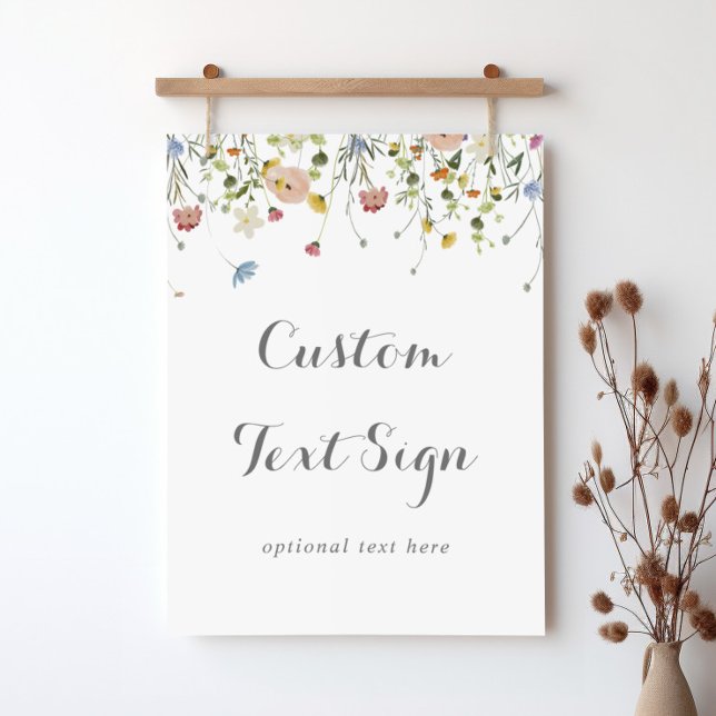 Póster Rótulo de texto de Personalizado de flores silvest (Subido por el creador)