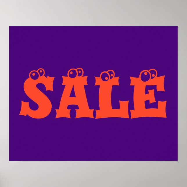 Póster Rótulo de venta de Halloween, Poster de venta de H (Frente)