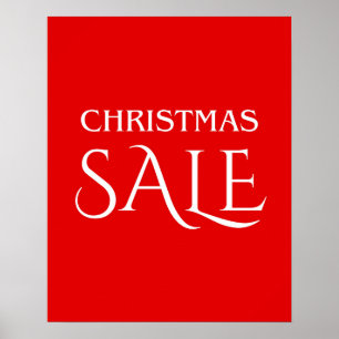 Póster Rótulo de venta de navidades, Poster de venta de n