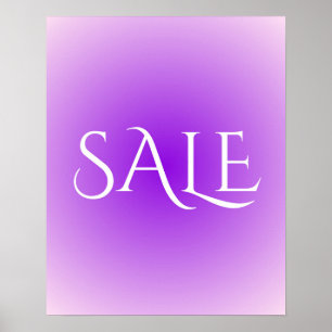 Póster Rótulo de venta de púrpura, Poster de venta de Bon