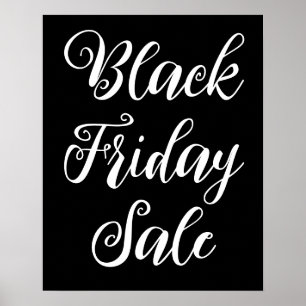 Póster Rótulo de venta de viernes negro, Poster de venta
