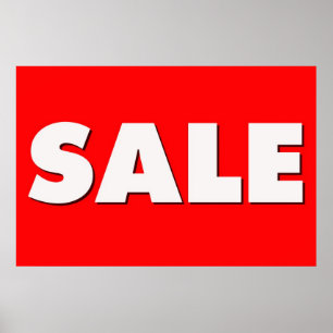 Póster Rótulo de venta grande
