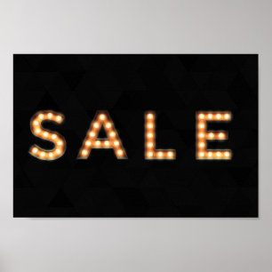 Póster Rótulo de venta, Poster de luces negras