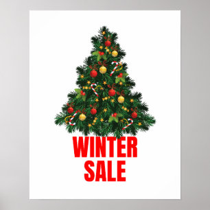 Póster Rótulo de venta, Rótulo de venta de invierno, vent