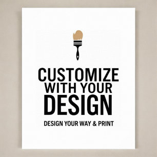 Póster Rótulo de visualización de eventos en blanco de pe