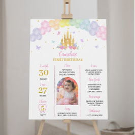 Póster Rótulo del aniversario del Castillo Princesa de Or