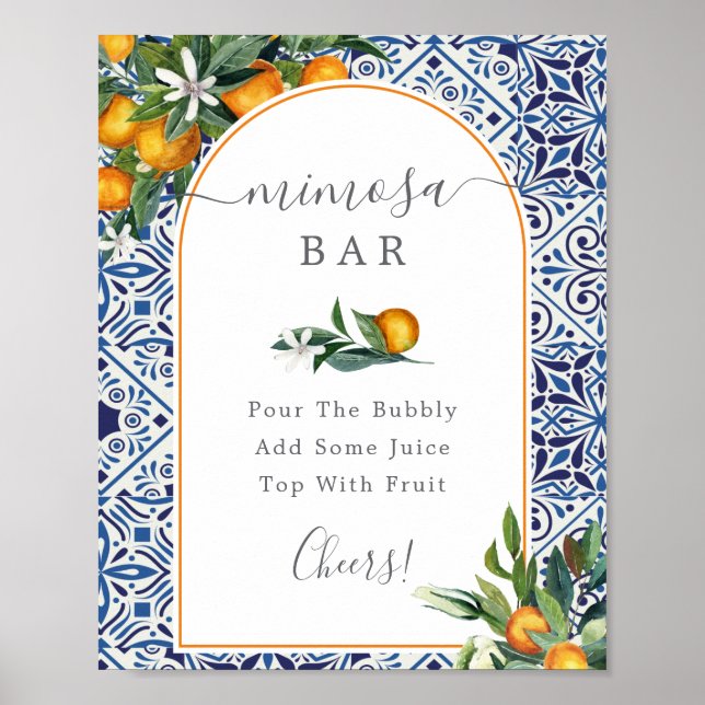 Póster Rótulo del bar Mimosa (Frente)