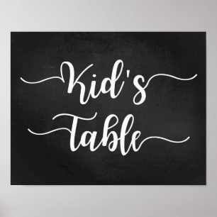Póster Rótulo del Boda de la tabla infantil Rótulo mode