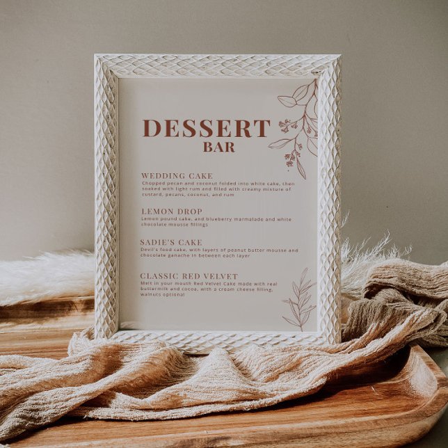 Póster Rótulo del Boda del bar del postre (Subido por el creador)