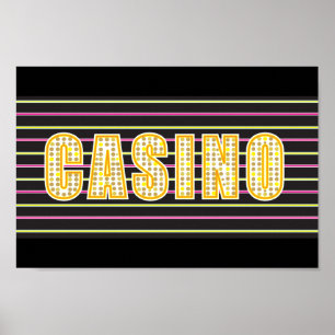 Póster Rótulo del Casino