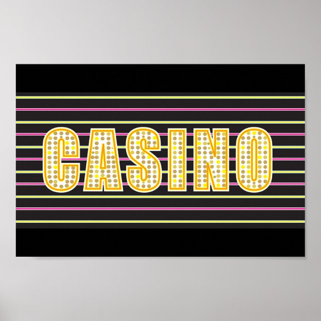 Póster Rótulo del Casino (Frente)