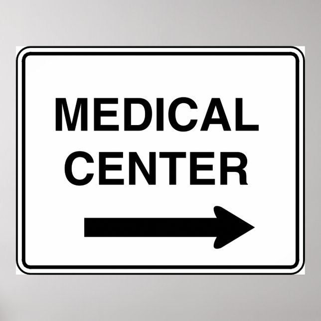 Póster Rótulo del Centro Médico (Frente)