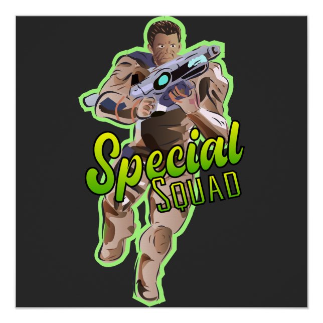 Póster Rótulo del equipo especial eSport (Anverso)