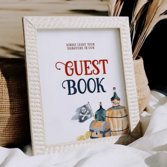 Póster Rótulo del Libro Baby Shower Pirates (Subido por el creador)