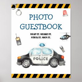 Póster Rótulo del libro de fotos de la fiesta de cumpleañ