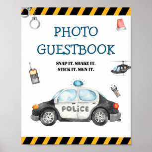 Póster Rótulo del libro de fotos de la fiesta de cumpleañ