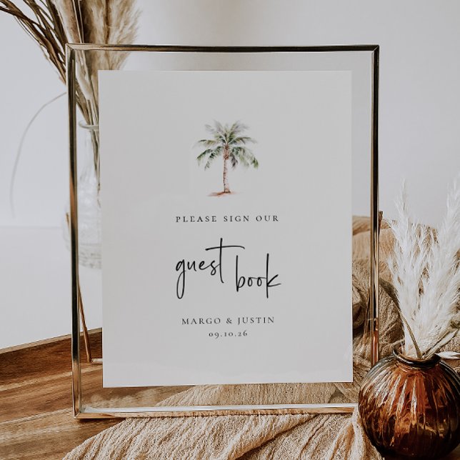 Póster Rótulo del libro de huéspedes de Palm Tree de colo (Subido por el creador)