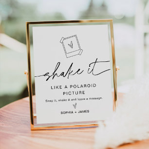 Póster RÓTULO del libro de invitados de fotografía EVERLE