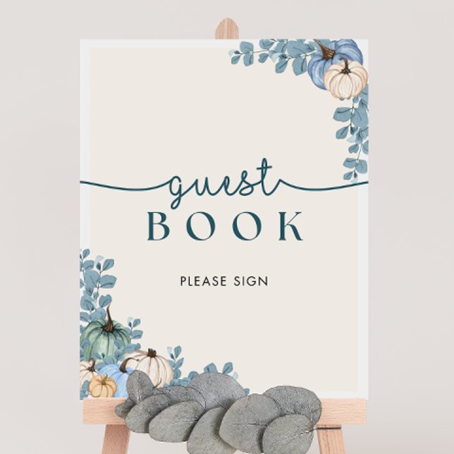 Póster Rótulo del libro de invitados de Pumpkin Baby Show (Subido por el creador)