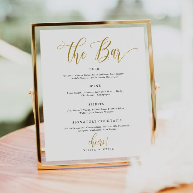 Póster Rótulo del menú Barra de guiones, Boda del menú Ba (Subido por el creador)