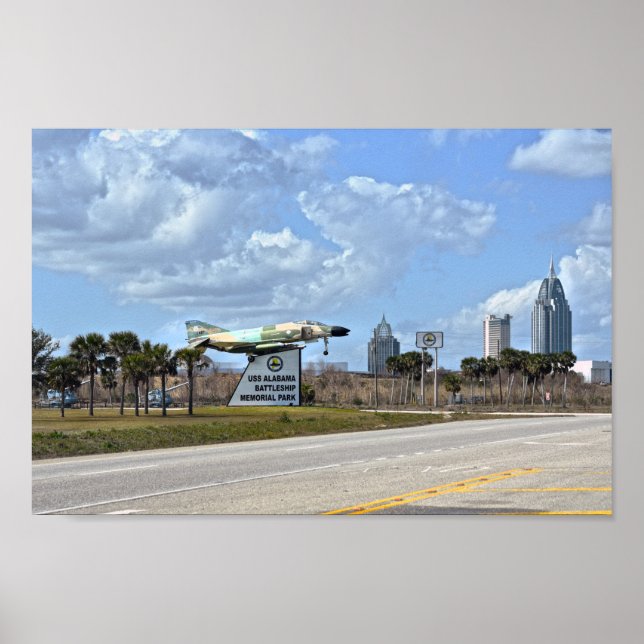 Póster RÓTULO del Parque Conmemorativo del Batallón USS A (Frente)