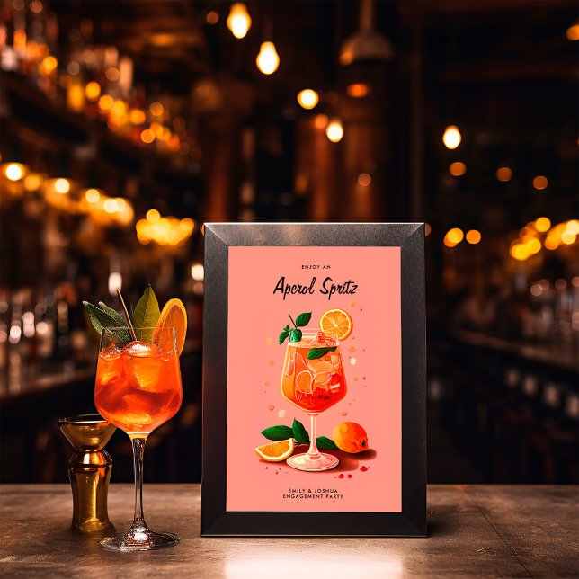 Póster Rótulo del Partido de Compromiso Aperol Spritz (Subido por el creador)