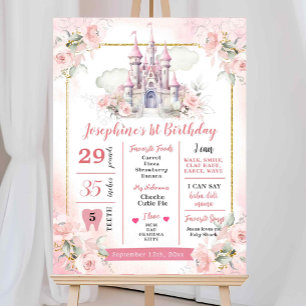 Póster Rótulo del primer aniversario de la Princesa