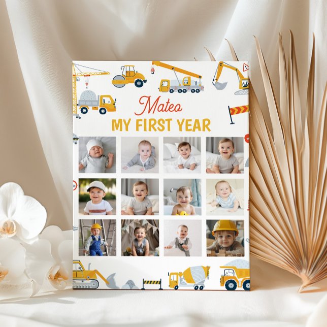 Póster Rótulo del primer año fotográfico de construcción (Subido por el creador)