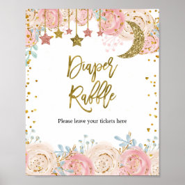 Póster Rótulo Diaper Raffle, estrella de la cola de las m